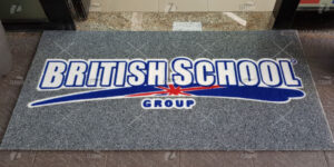 british school tappeto personalizzato - zerbini online
